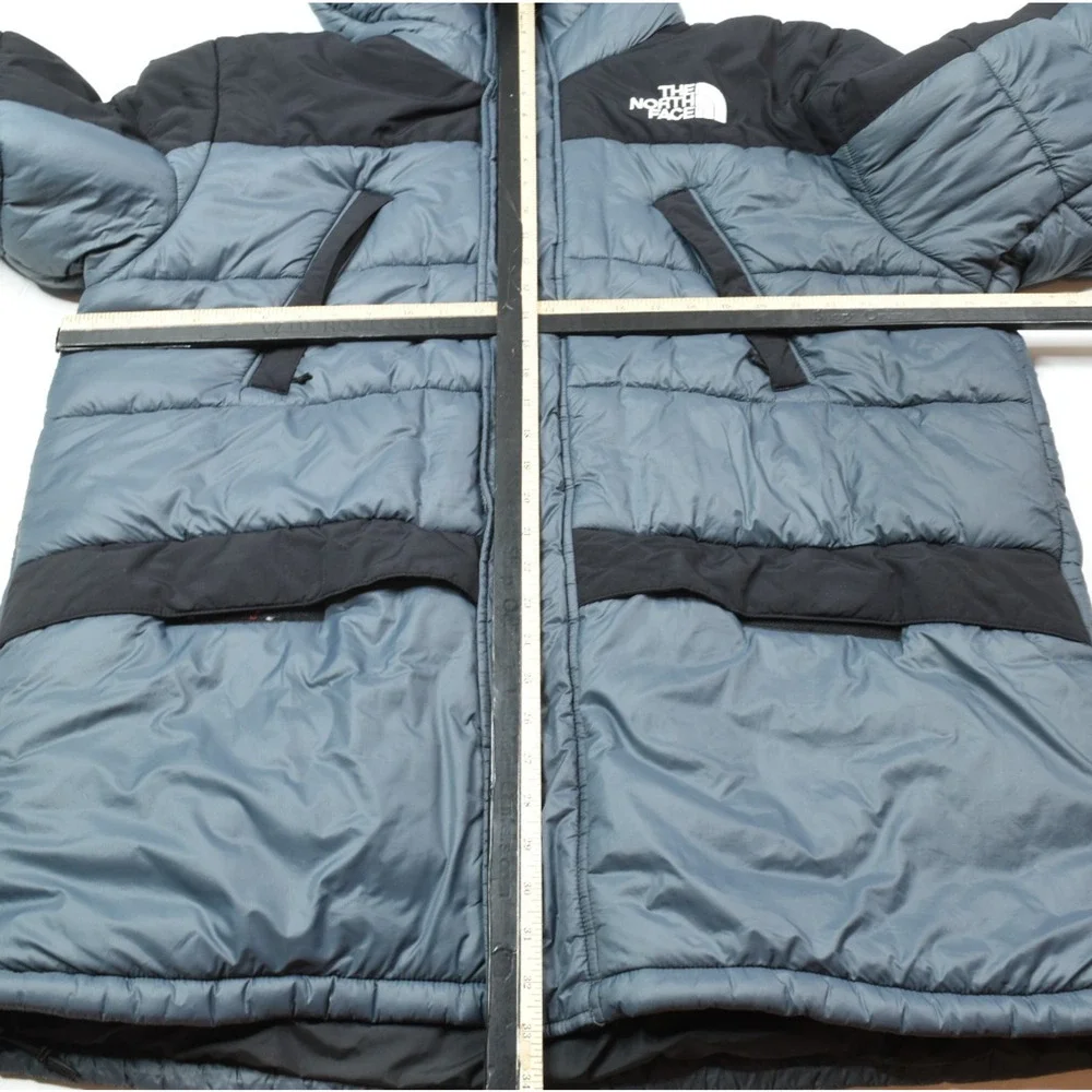 The North Face Himalayan Insulated Parka Jacket Mens 2XL Gray Black FullZip